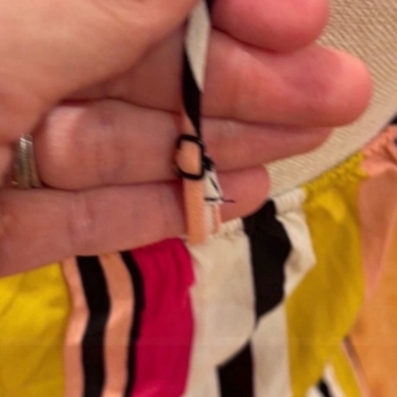 Express multi-colored striped spagetti strap retro mini dress - Picture 5 of 9